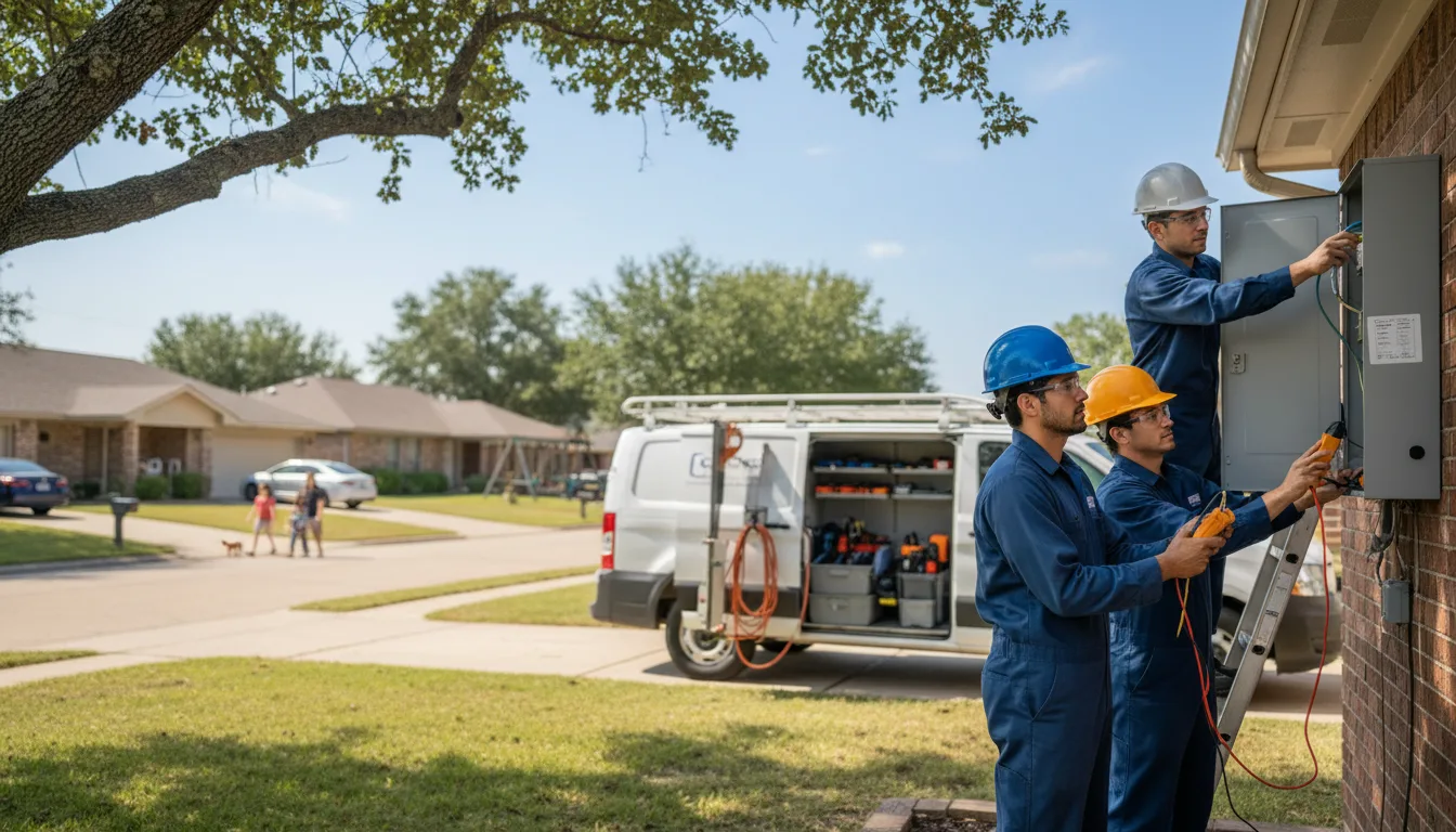 Certified electrician providing emergency electrical services in Lund, NV